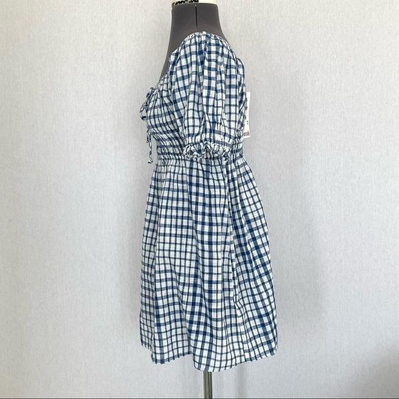 URBAN Outfitters Babydoll Gingham Print Mini Dress NWT - Picture 5 of 15